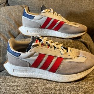 Adidas Retro ES Men's Red and Blue Sneakers Size 10.5